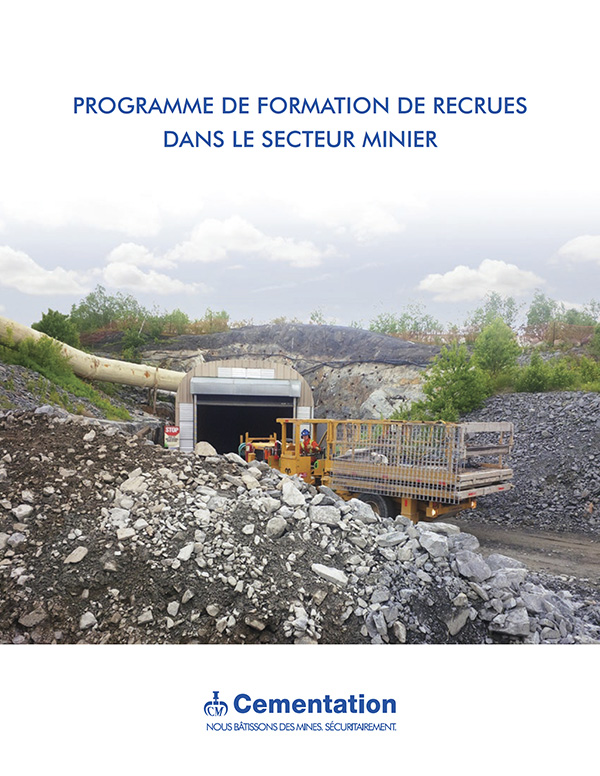 Programme de formation de recrues dans le secteur minier (NMTP) brochure